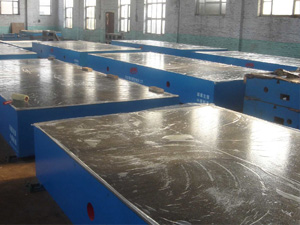 鑄鐵平臺在生產線上的應用